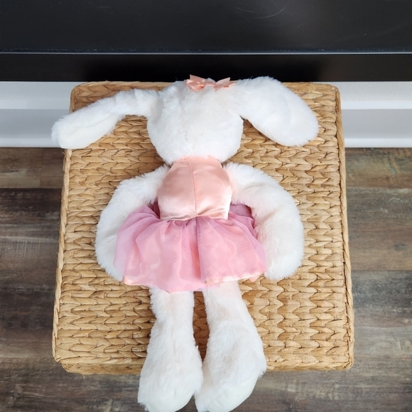 KELLYTOY RATTLE  EASTER WHITE BUNNY RABBIT 13" PLUSH TOY LOVEY - Picture 8 of 10
